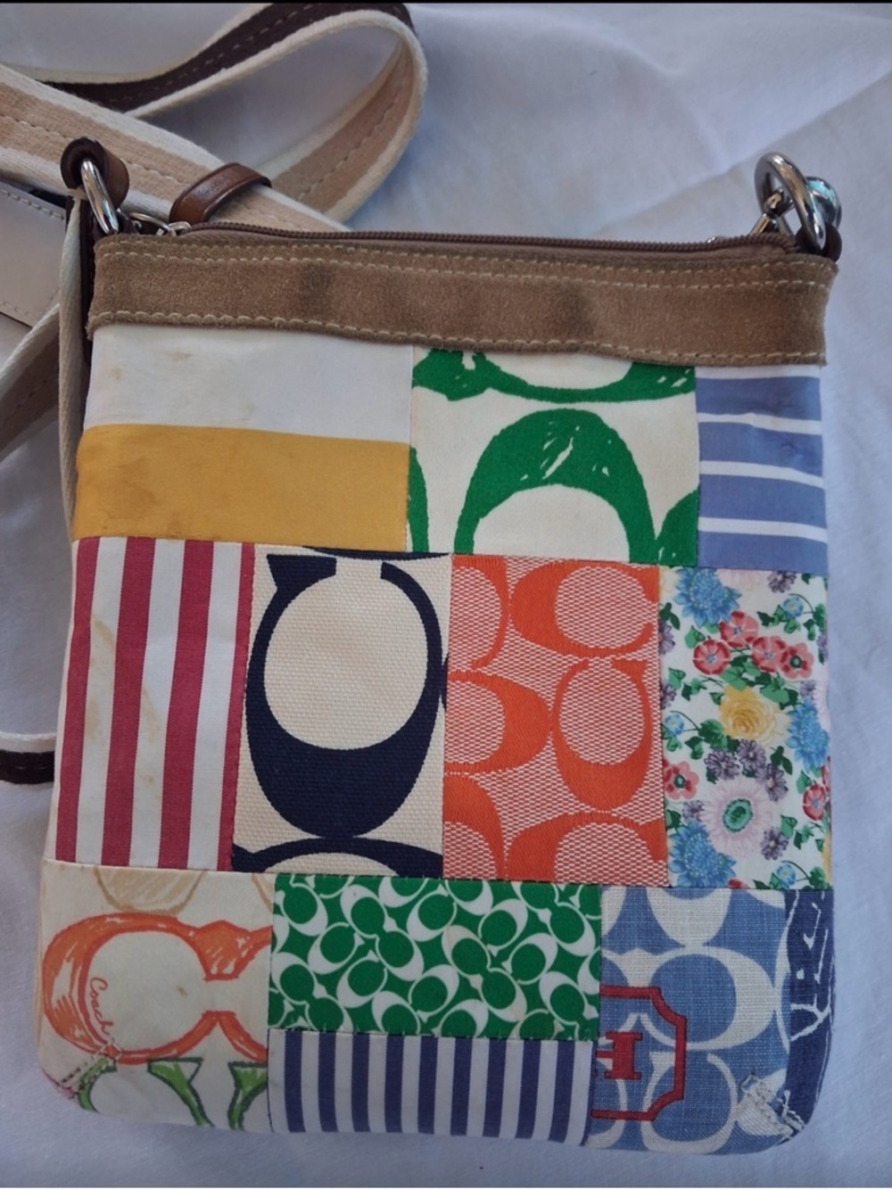 Coach Multicolor Patchwork Crossbody Bag